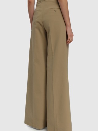 Кремовые брюки MAX MARA: фото 4 - Invogue