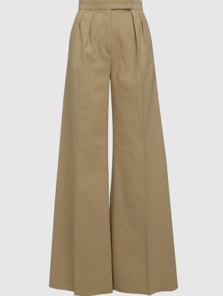 Кремовые брюки MAX MARA: фото - Invogue