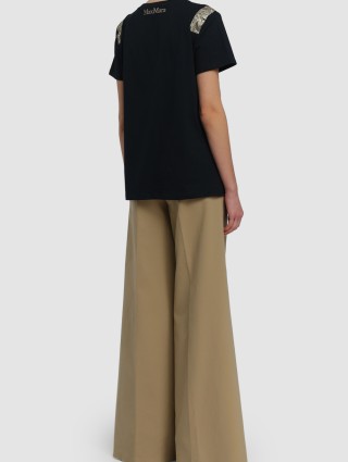 Чорна футболка MAX MARA : фото 2 - Invogue