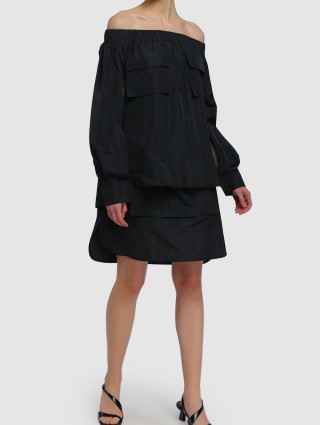 Чёрная юбка MAX MARA: фото 1 - Invogue