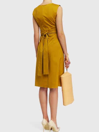 Жёлтое платье MAX MARA: фото 2 - Invogue