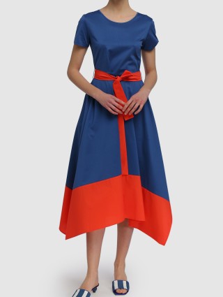 Синее платье WEEKEND MAX MARA: фото 1 - Invogue
