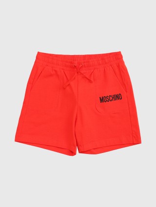 Красные шорты MOSCHINO KIDS: фото - Invogue