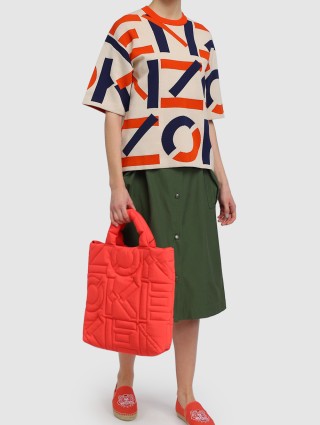 Зелёная юбка KENZO: фото 1 - Invogue