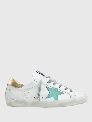 Белые сникерсы GOLDEN GOOSE: фото - Invogue