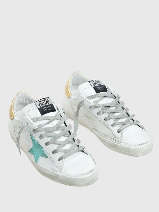 Белые сникерсы GOLDEN GOOSE: фото 1 - Invogue