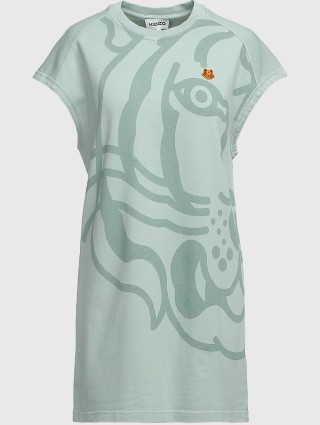 Зелёное платье KENZO: фото - Invogue