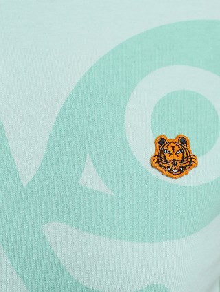 Бірюзова футболка KENZO : фото 5 - Invogue