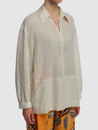 Бежева сорочка MARC CAIN : фото 3 - Invogue