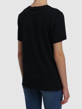 Чорна футболка MARELLA : фото 4 - Invogue