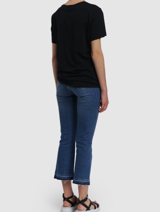 Чорна футболка MARELLA : фото 2 - Invogue