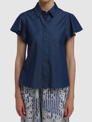 Темно-синя сорочка MAX&CO : фото 3 - Invogue