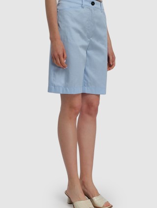 Голубые шорты MARC CAIN: фото 3 - Invogue