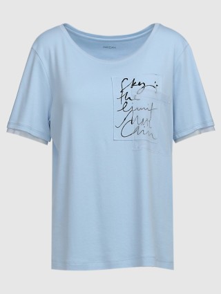 Блакитна футболка MARC CAIN : фото - Invogue