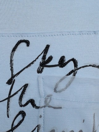 Блакитна футболка MARC CAIN : фото 5 - Invogue