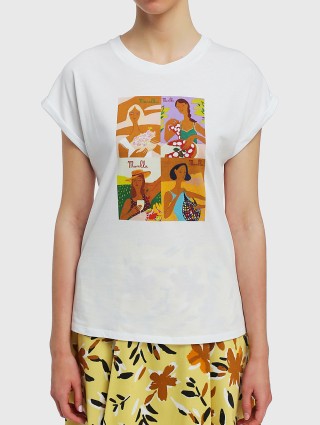 Біла футболка MARELLA : фото 3 - Invogue