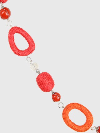 Красное колье WEEKEND ACCESSORIES: фото 1 - Invogue