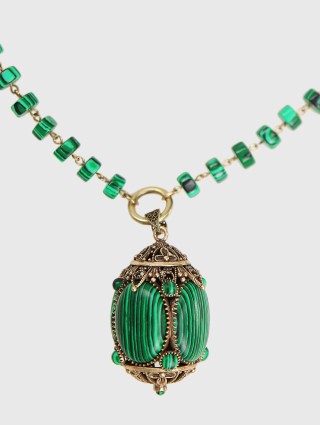 Зеленое колье WEEKEND ACCESSORIES: фото 1 - Invogue