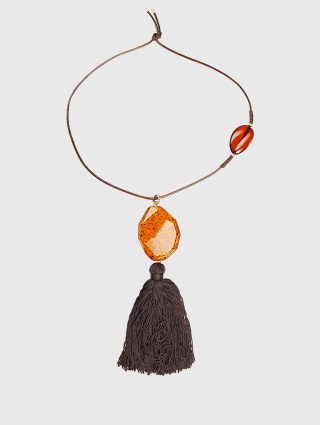 Жовте кольє WEEKEND ACCESSORIES : фото - Invogue