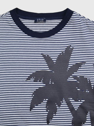 Синяя футболка IL GUFO: фото 2 - Invogue