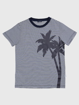 Синяя футболка IL GUFO: фото - Invogue