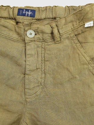 Зелёные шорты IL GUFO: фото 2 - Invogue