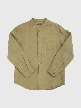 Зелёная рубашка IL GUFO: фото - Invogue