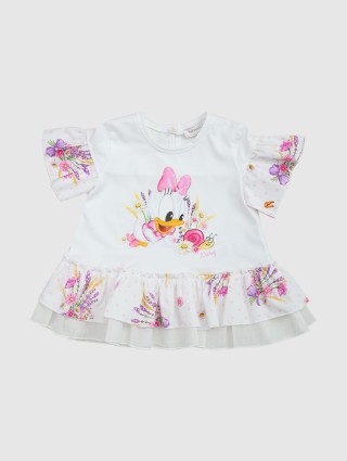 Біла футболка MONNALISA : фото - Invogue