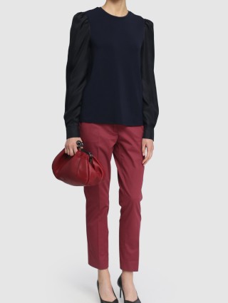 Бордові брюки WEEKEND MAX MARA : фото 1 - Invogue