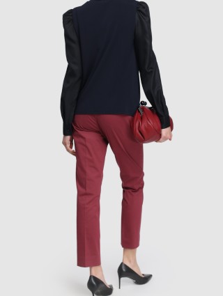 Бордові брюки WEEKEND MAX MARA : фото 3 - Invogue