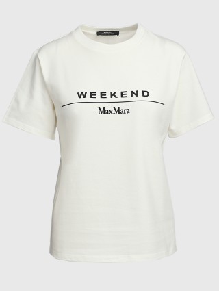 Белая футболка WEEKEND MAX MARA: фото - Invogue
