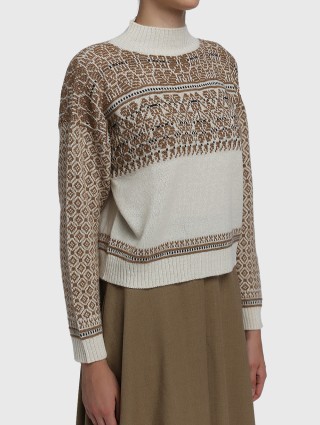 Молочный свитер WEEKEND MAX MARA: фото 1 - Invogue
