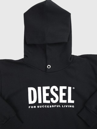 Чёрная кофта DIESEL KIDS: фото 2 - Invogue