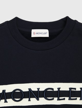 Синяя кофта MONCLER ENFANT: фото 3 - Invogue