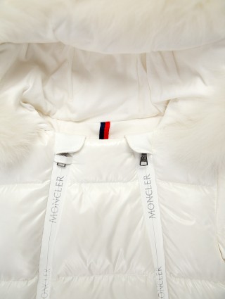 Кремовый комбинезон MONCLER ENFANT: фото 3 - Invogue