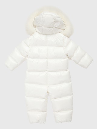 Кремовый комбинезон MONCLER ENFANT: фото 1 - Invogue
