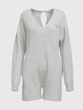 Серый комбинезон HELMUT LANG: фото - Invogue