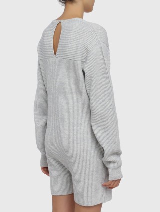 Серый комбинезон HELMUT LANG: фото 3 - Invogue