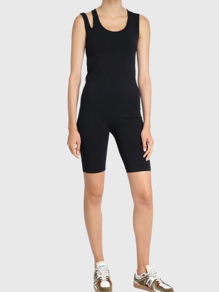 Чёрный комбинезон HELMUT LANG: фото 1 - Invogue