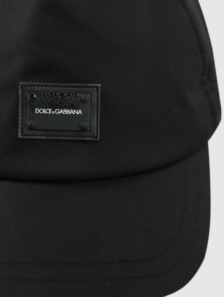 Чёрная кепка DOLCE&GABBANA KIDS: фото 3 - Invogue
