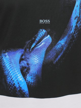 Кремова футболка BOSS : фото 4 - Invogue
