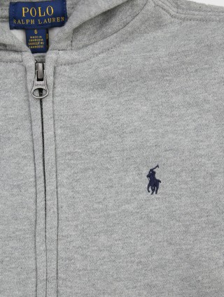 Серая кофта POLO RALPH LAUREN KIDS: фото 2 - Invogue