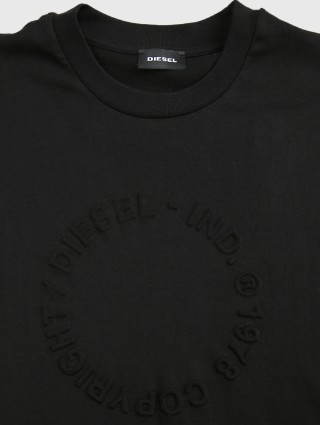 Чёрная футболка DIESEL KIDS: фото 2 - Invogue