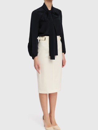 Белая юбка MAX MARA: фото 1 - Invogue