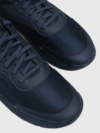 Темно-сині кросівки BOSS : фото 3 - Invogue