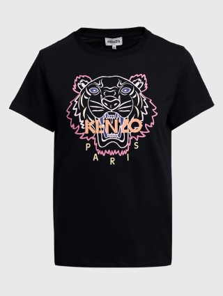 Чёрная футболка KENZO: фото - Invogue