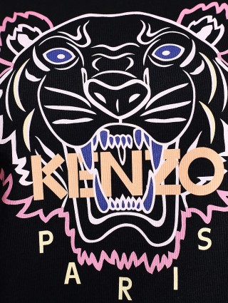 Чёрная футболка KENZO: фото 4 - Invogue
