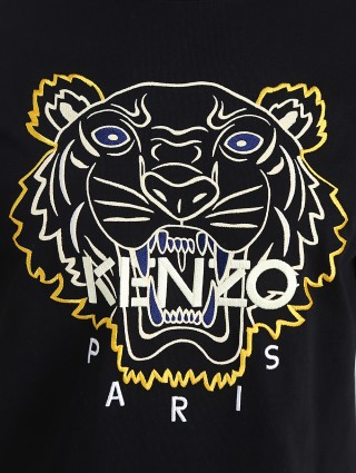 Чёрная футболка KENZO: фото 4 - Invogue