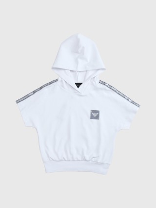 Белые футболка, шорты EMPORIO ARMANI KIDS: фото 1 - Invogue
