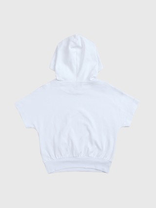 Белые футболка, шорты EMPORIO ARMANI KIDS: фото 2 - Invogue